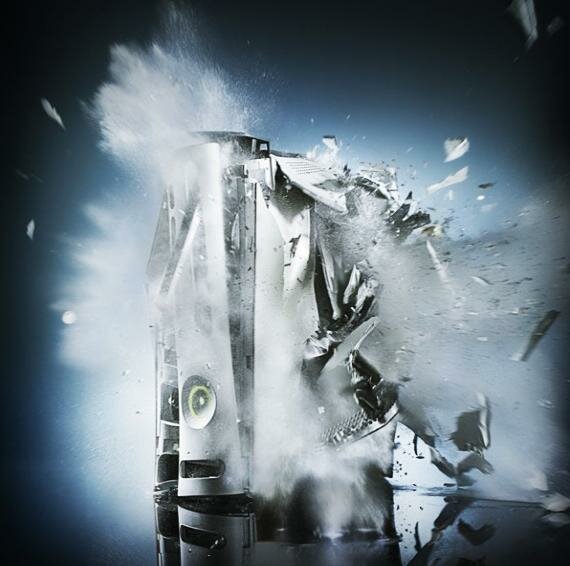 Xbox-360 Xbox -destrozada-para-fotografia